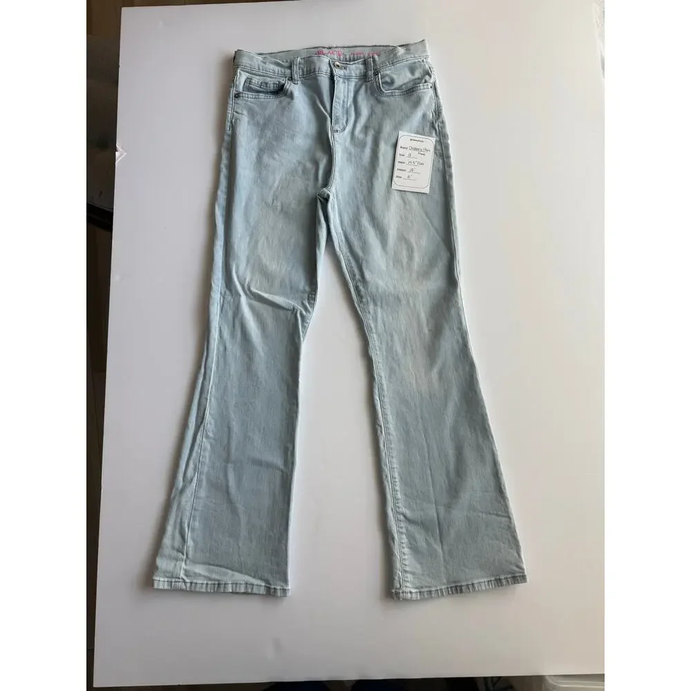 Children's Place Girls Flare Jeans Lot of 2 (Identical) Size 18 Light Wash